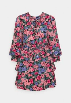 ONLY Petite ONLALMA LIFE POLY - Day Dress - Black Preppy Garden