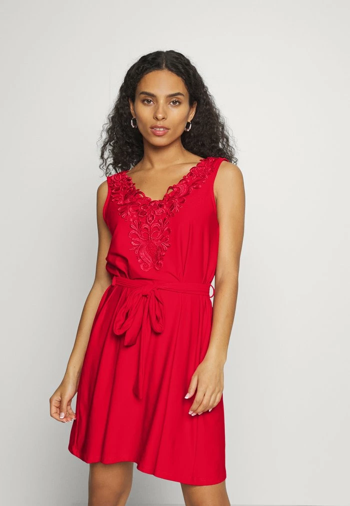 ONLY Petite ONLNIDA DRESS - Jersey Dress - Mars Red 3 ONLY Petite ONLNIDA DRESS - Jersey Dress - Mars Red