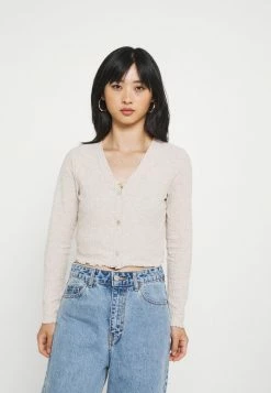 ONLY Petite ONLNELLA SHORT BUTTON CARDIGAN - Cardigan - Pumice Stone