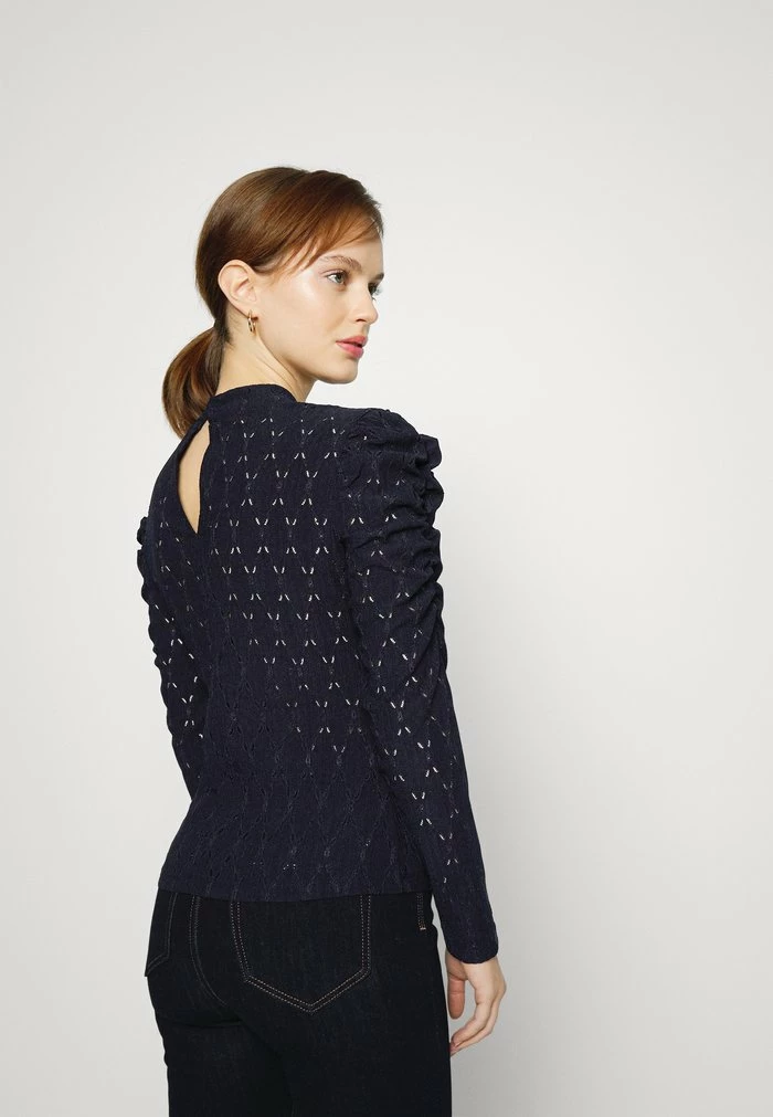 ONLY Petite ONLROSALINE HIGHNECK PUFF - Blouse - Night Sky 7 ONLY Petite ONLROSALINE HIGHNECK PUFF - Blouse - Night Sky - Image 5