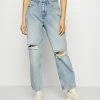 ONLY Petite ONLINC ROBYN LIFE - Straight Leg Jeans - Light Blue Denim