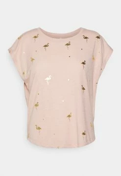 ONLY Petite ONLFEATHER - Print T-shirt - Rose Smoke/gold -ONLY Petite store 0577a3d824a2497f99dbed22d4311e2c