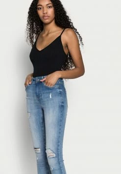 ONLY Petite ONLBLUSH LIFEMID - Jeans Skinny Fit - Light Blue Denim -ONLY Petite store 05d93c7cdc88458590fd660b14ecb28f