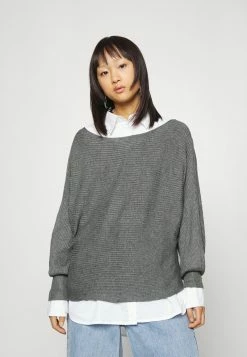 ONLY Petite ONLADALINE LIFE - Jumper - Medium Grey Melange