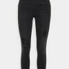 ONLY Petite ONLWAUW LIFE MID - Jeans Skinny Fit - Black -ONLY Petite store 064504b79b12420f9f75ae0021465b5b