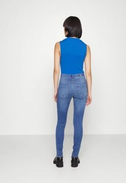ONLY Petite ONLROYALHW ZIP CLEAN - Jeans Skinny Fit - Medium Blue Denim -ONLY Petite store 07692592e5b44a0bb5fa8e9c1aae54f5