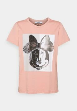 ONLY Petite ONLMINNIE SPLIT FACE - Print T-shirt - Rose Tan -ONLY Petite store 0792a5151e9b40c7b0c60636d116c12f