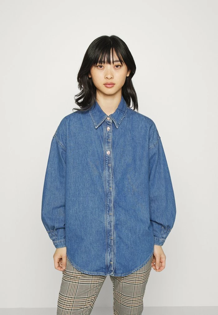 ONLY Petite ONLASPEN LIFE - Button-down Blouse - Medium Blue Denim 3 ONLY Petite ONLASPEN LIFE - Button-down Blouse - Medium Blue Denim