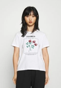 ONLY Petite ONLKITA LIFE REG ROSE BOX - Print T-shirt - Bright White