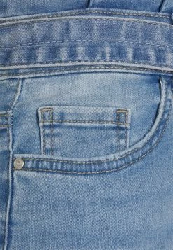 ONLY Petite ONLHUSH LIFE PAPERBAG SKIRT - Denim Skirt - Medium Blue Denim -ONLY Petite store 0b9ef8b8b8cb43daae686446a20c78ad