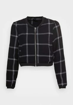 ONLY Petite ONLNOVA LUX LOUNGE - Bomber Jacket - Black -ONLY Petite store 0bbe1fb7117f45b1b5a39ac439fdc1a7