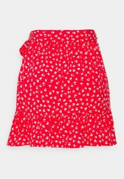 ONLY Petite ONLOLIVIA SKIRT - Wrap Skirt - Mars Red -ONLY Petite store 0bfc5d438eb84bd5ae223477d4967653