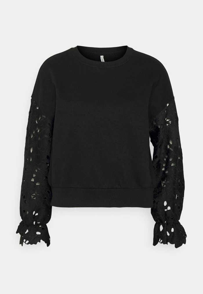 ONLY Petite ONLWANTED SLEEVE - Sweatshirt - Black 8 ONLY Petite ONLWANTED SLEEVE - Sweatshirt - Black - Image 6