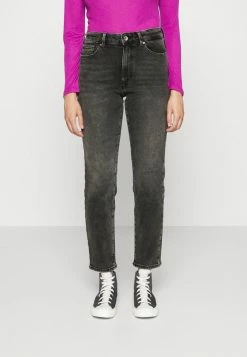 ONLY Petite ONLEMILY - Straight Leg Jeans - Dark Grey Denim