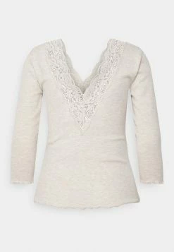 ONLY Petite ONLOLIVIA - Long Sleeved Top - Pumice Stone -ONLY Petite store 0e1055d2c49440539432bcc3a37d86f8