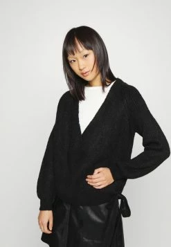 ONLY Petite ONLMIA WRAP CARDIGAN - Cardigan - Black