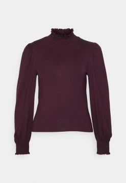 ONLY Petite ONLELVA SMOCK - Long Sleeved Top - Winetasting -ONLY Petite store 10c7feac40d14aafa6b35ef2a6c941eb