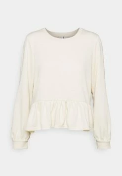 ONLY Petite ONLAMY FLOUNCE - Sweatshirt - Birch -ONLY Petite store 12d1a3b1bccf473ab68b2ad7a0244e7d