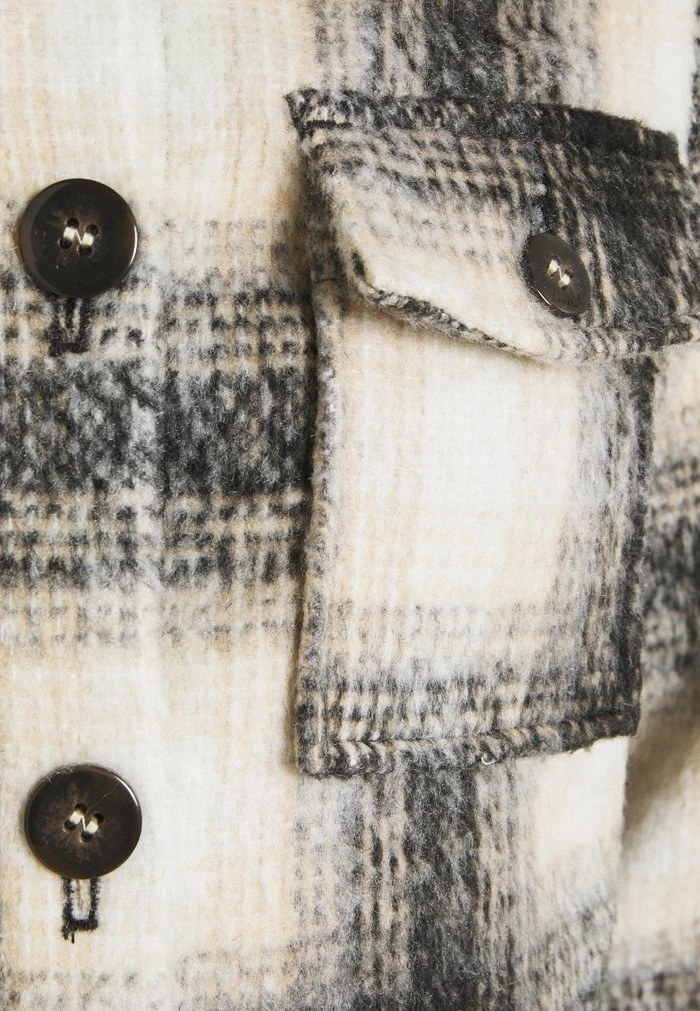ONLY Petite ONLLOU CHECK JACKET - Summer Jacket - Pumice Stone/black 5 ONLY Petite ONLLOU CHECK JACKET - Summer Jacket - Pumice Stone/black - Image 3