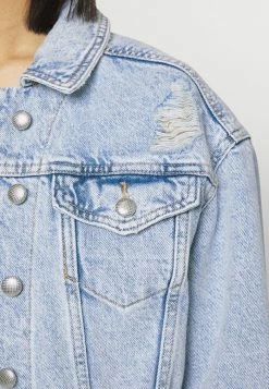 ONLY Petite ONLMALIBU LIFE JACKET - Denim Jacket - Light Blue Denim -ONLY Petite store 1383e8f9a1ba48178c0617f09bedfbf4