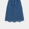 ONLY Petite ONLSHERY LIFE MIDI - A-line Skirt - Dark Blue Denim -ONLY Petite store 150691ea8c7f418dac88a2ba894de92b