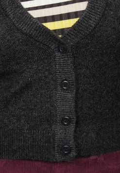 ONLY Petite ONLLEVA PUFF CARDIGAN - Cardigan - Dark Grey -ONLY Petite store 151a4ab6dc284892a252ad451e3fab8b