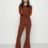 ONLY Petite ONLNELLA PANT SET - Trousers - Tortoise Shell -ONLY Petite store 15889c0488854c12a74dc90a5b4b402c