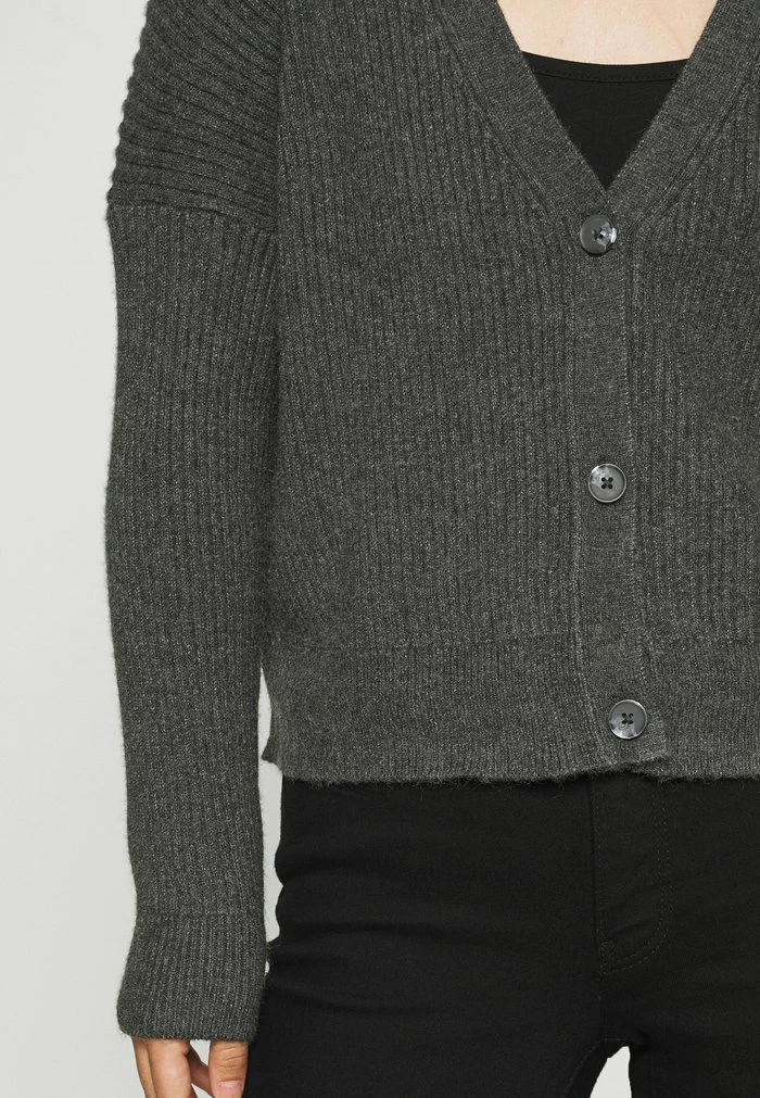 ONLY Petite ONLKATIA SHORT CARDIGAN - Cardigan - Dark Grey Melange 8 ONLY Petite ONLKATIA SHORT CARDIGAN - Cardigan - Dark Grey Melange - Image 6