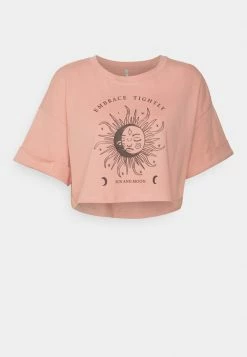 ONLY Petite ONLSPIRIT CROPPED - Print T-shirt - Rose Tan -ONLY Petite store 16cc4d0162de4bedb08c6664d96f42c0