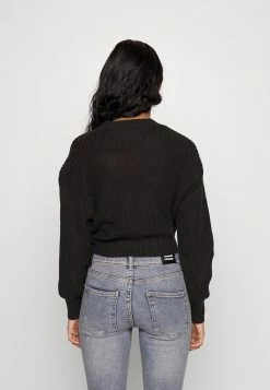 ONLY Petite ONLBREDA WRAP - Jumper - Black -ONLY Petite store 180c2c6beaec49ebb3b6f247fecbb4f7