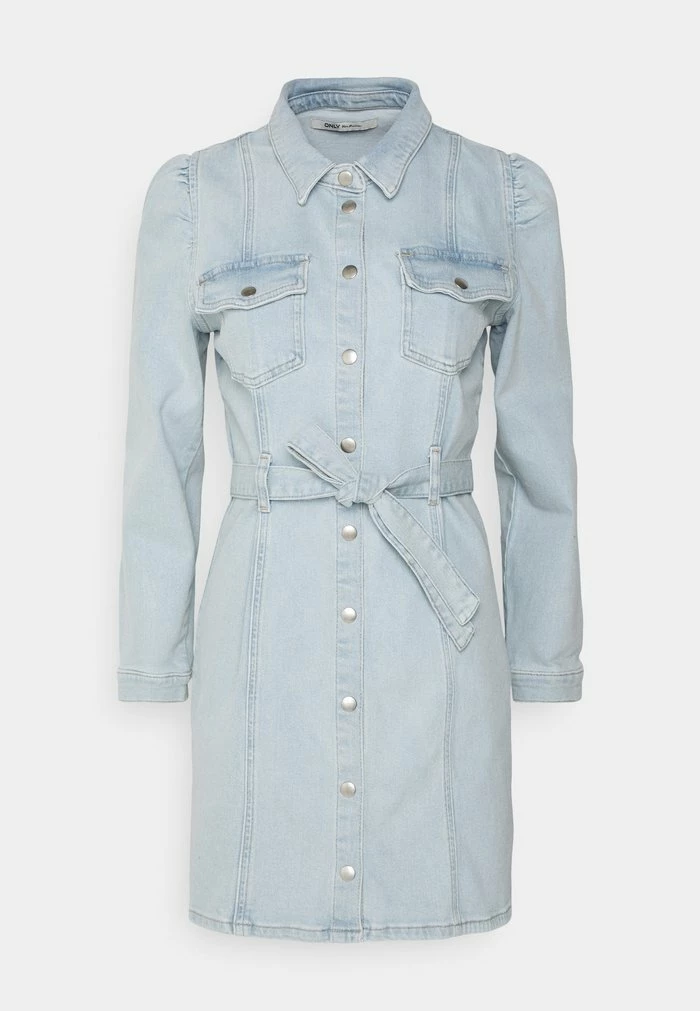 ONLY Petite ONLINC MONICA LIFE DRESS - Denim Dress - Light Blue Denim 6 ONLY Petite ONLINC MONICA LIFE DRESS - Denim Dress - Light Blue Denim - Image 4