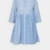 ONLY Petite ONLCHICAGO LIFE STRIPE - Day Dress - Cloud Dancer/medium Blue -ONLY Petite store 1d899bec299c4dfdb755211855c5ad6a