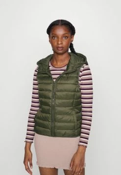 ONLY Petite ONLTAHOE HOOD JACKET - Waistcoat - Forest Night