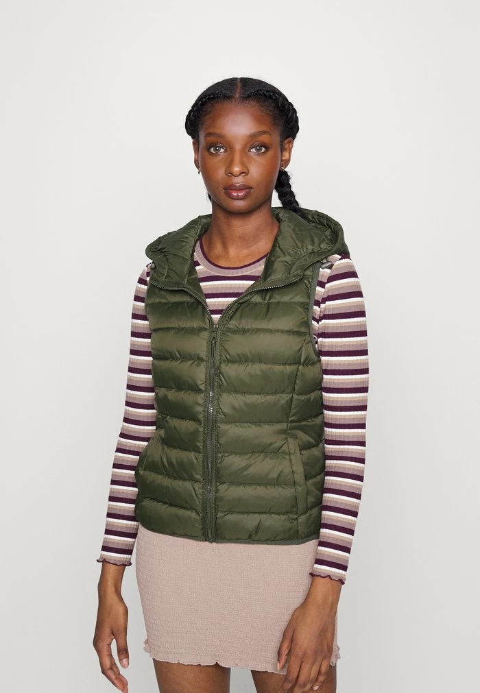 ONLY Petite ONLTAHOE HOOD JACKET - Waistcoat - Forest Night 3 ONLY Petite ONLTAHOE HOOD JACKET - Waistcoat - Forest Night
