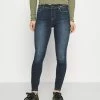 ONLY Petite ONLSHAPE - Jeans Skinny Fit - Dark Blue Denim