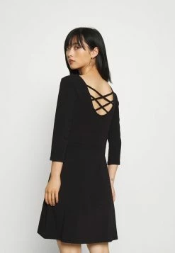 ONLY Petite ONLLIVE LOVE SKATER DRESS - Jersey Dress - Black -ONLY Petite store 1f200cd1e3ed45ee8405a219e6214ac1