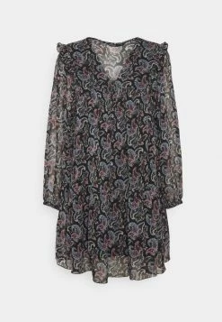 ONLY Petite ONLASTA V NECK DRESS - Day Dress - Black -ONLY Petite store 1fb19b03b5d548f09d20da216bac272f