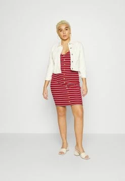 ONLY Petite ONLNELLA BODYCON DRESS - Jersey Dress - High Risk Red/cloud Dancer/night Sky -ONLY Petite store 2049b5f9f13a498d88706107f2da5b26