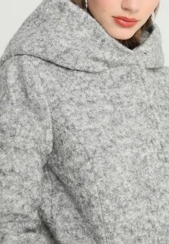 ONLY Petite ONLSEDONA COAT - Short Coat - Light Grey Melange -ONLY Petite store 20a19c9327a04dd1bb49de2b1472aa7f
