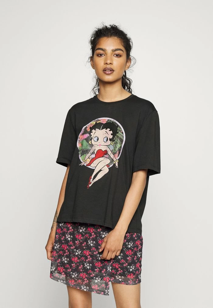 ONLY Petite ONLBETTY BOOP BOXY - Print T-shirt - Phantom 3 ONLY Petite ONLBETTY BOOP BOXY - Print T-shirt - Phantom