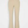 ONLY Petite ONLROCKY MID FLARED PANT - Trousers - Beige -ONLY Petite store 2509f205279b4347904b3d3bba6c4f4d