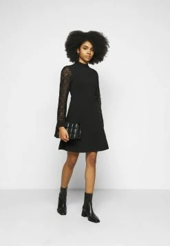 ONLY Petite ONLMILLE LIFE MIX DRESS - Jersey Dress - Black -ONLY Petite store 25e8bc2f8d7e4678b522573e5ec853ed