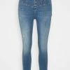 ONLY Petite ONLBLUSH LIFECORSARGE - Jeans Skinny Fit - Medium Blue Denim -ONLY Petite store 269e051439754caead8e8853bf6d5014