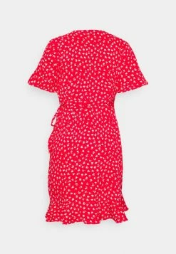 ONLY Petite ONLOLIVIA WRAP DRESS - Day Dress - Mars Red -ONLY Petite store 275a49bd222f4525aa7d79e161985c2f