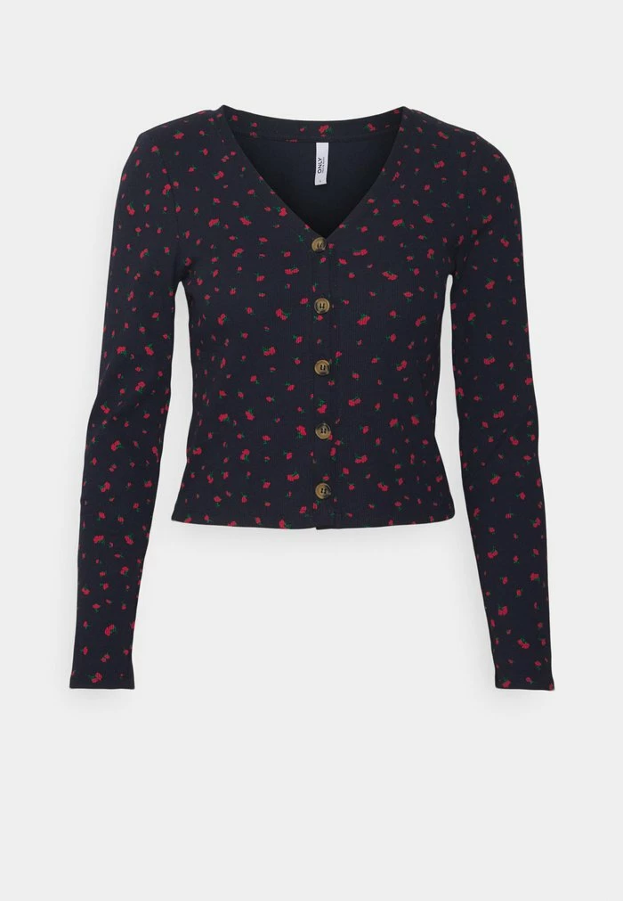 ONLY Petite ONLFLOWER V NECK CARDIGAN - Cardigan - Night Sky 7 ONLY Petite ONLFLOWER V NECK CARDIGAN - Cardigan - Night Sky - Image 5