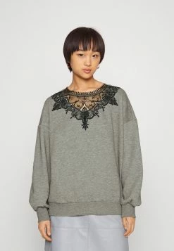 ONLY Petite ONLWANTED - Sweatshirt - Medium Grey/melange/black -ONLY Petite store 2802722a21ce4083bf03709cd30cf819