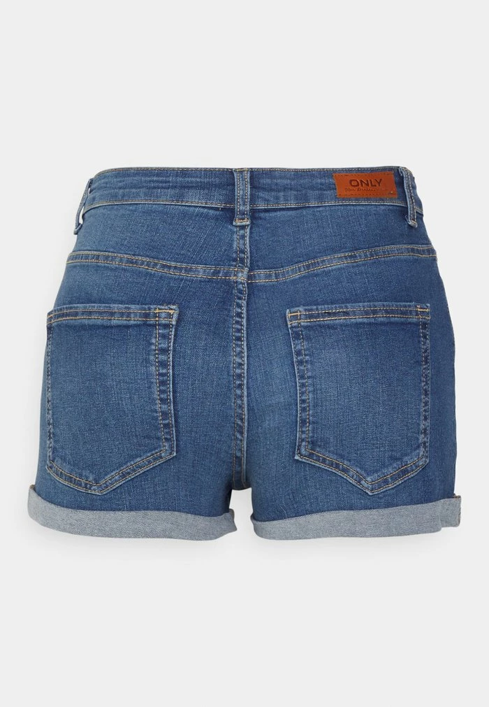 ONLY Petite ONLHUSH LIFE BUTTON - Denim Shorts - Medium Blue Denim 4 ONLY Petite ONLHUSH LIFE BUTTON - Denim Shorts - Medium Blue Denim - Image 2