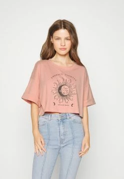 ONLY Petite ONLSPIRIT CROPPED - Print T-shirt - Rose Tan