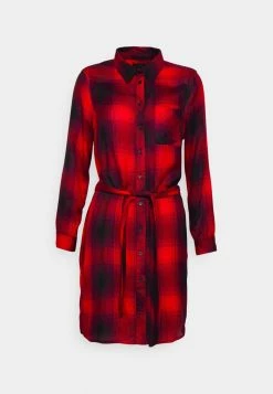 ONLY Petite ONLRILEY LIFE DRESS - Shirt Dress - Mineral Red -ONLY Petite store 2aabacc802b24a5ba25aa3e30c8c12ce