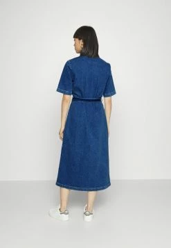 ONLY Petite ONLMIRIAM LIFE DRESS - Denim Dress - Medium Blue Denim -ONLY Petite store 2b83559fcd694139a04958a0388503d8